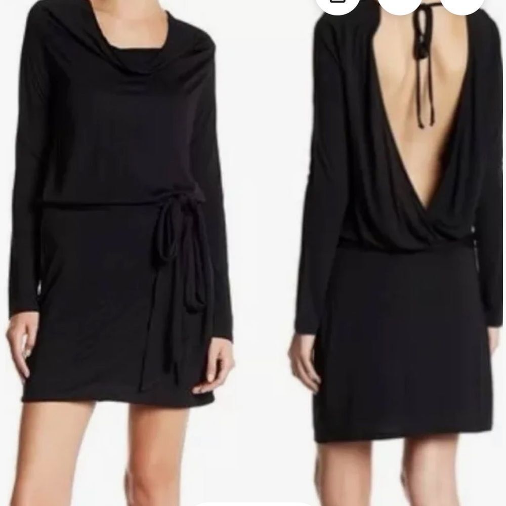 Haute Hippie Black Backless Dress size large